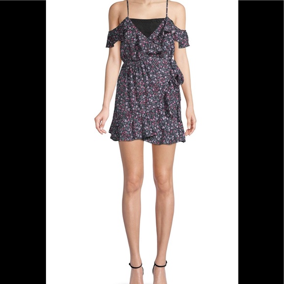 Lovers and Friends Wrap Dress Lace Bralette Floral - Picture 2 of 6